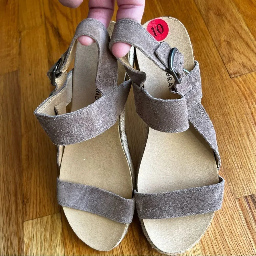 Women's Tan Espadrille Sandal Lucky Brand Size 10
